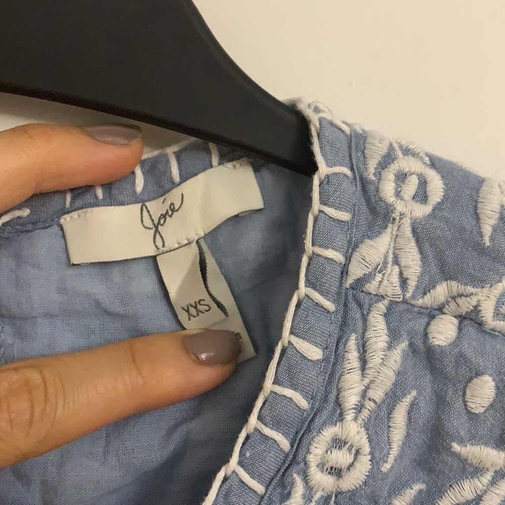 joie embroidered chambray dress - Picture 5 of 8